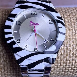 Boum women's Zebra pattern watch- Not tested